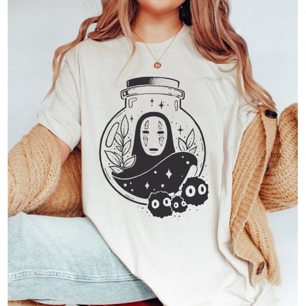 Spirited Away Shirt No Face Shirt Chihiro Haku Dragon